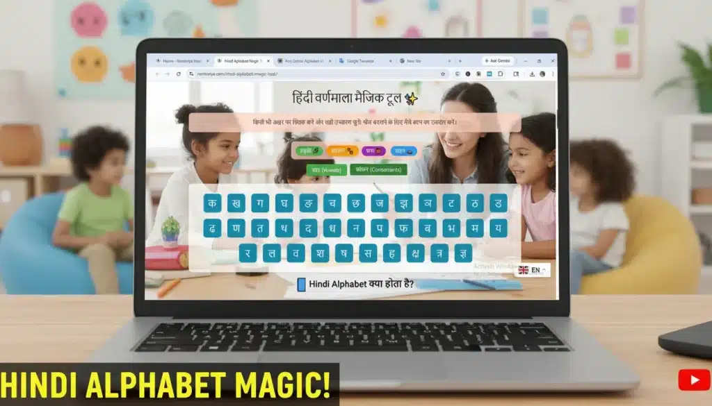 Hindi Alphabet Magic Tool