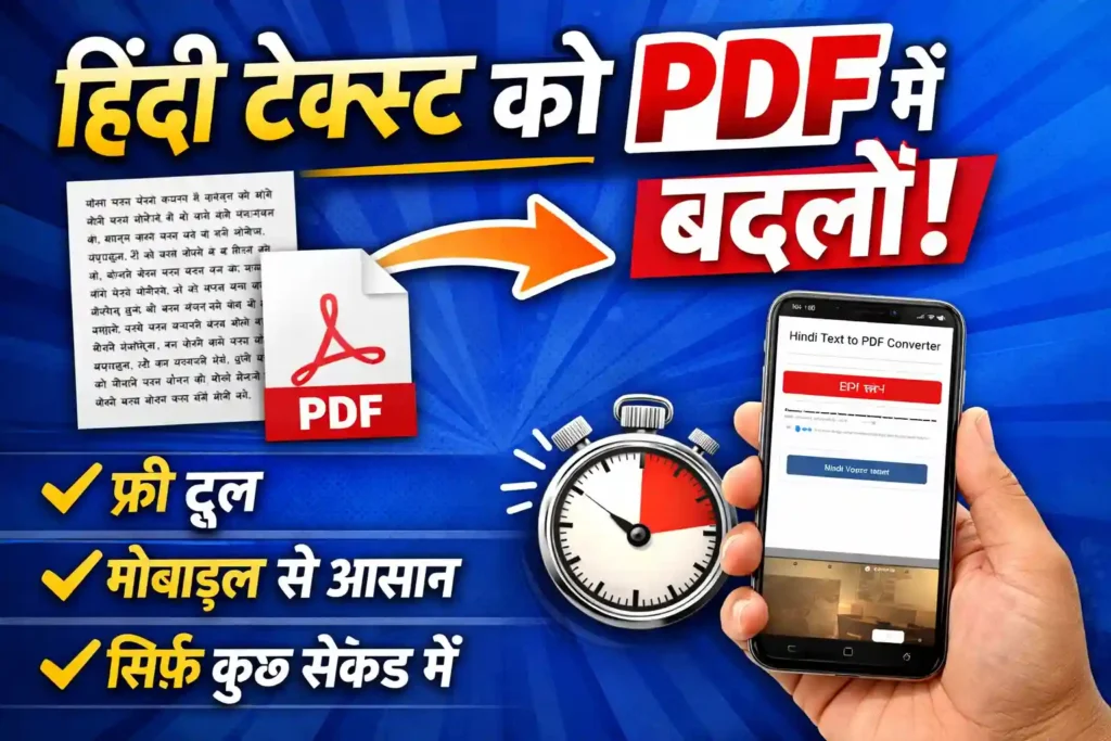 Hindi Text to PDF Converter