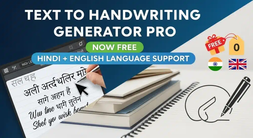 Advanced Text to Handwriting Converter Tool - डिजिटल नोट