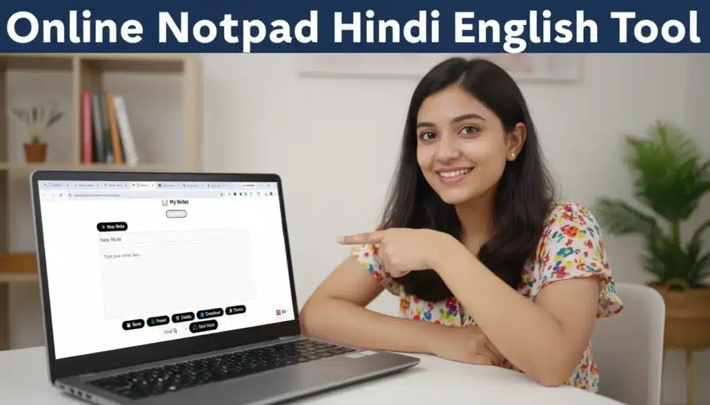 online notepad hindi	