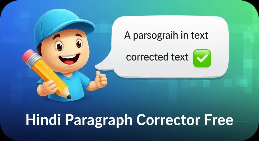 Hindi Paragraph Corrector online Free